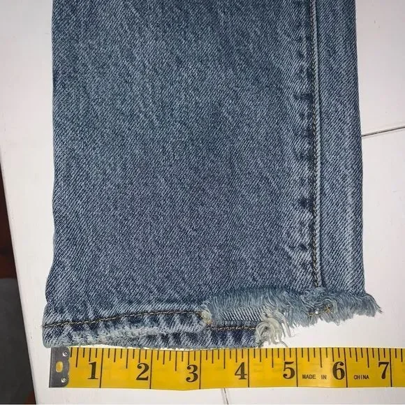 PacSun 100% Cotton High Rise Straight Distressed Jeans - Picture 11 of 16